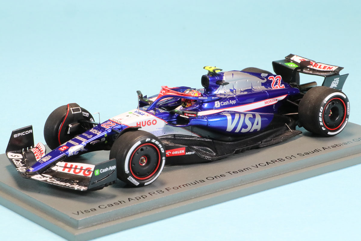 スパーク 1/43 ビザ RB VCARB01 サウジアラビアGP 2024 角田裕毅 S9522
