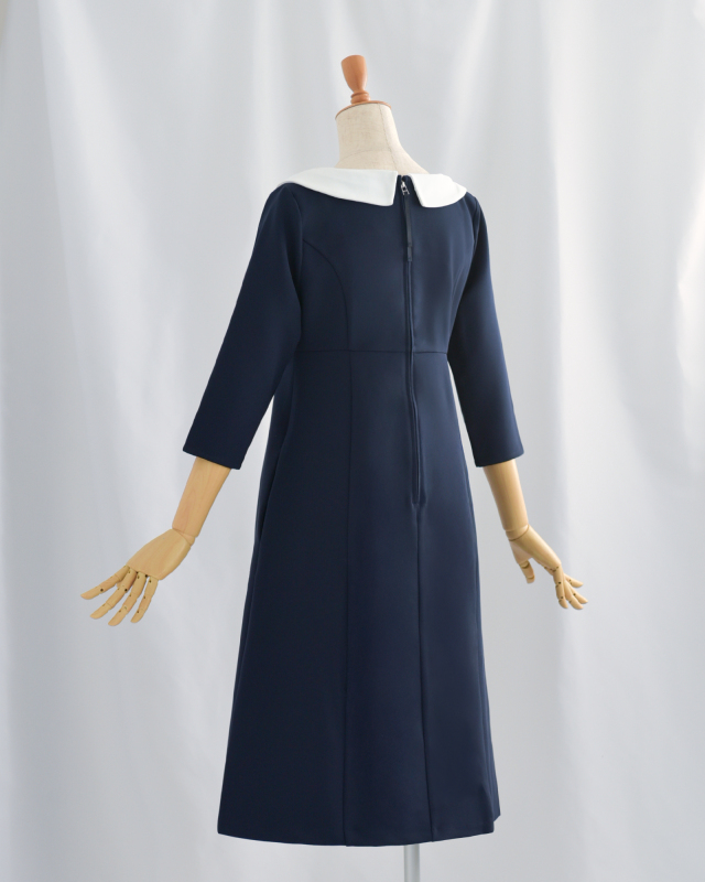 キレイ ワンピ グレース】お色展開：ネイビー,ブラック ／ サイズ展開