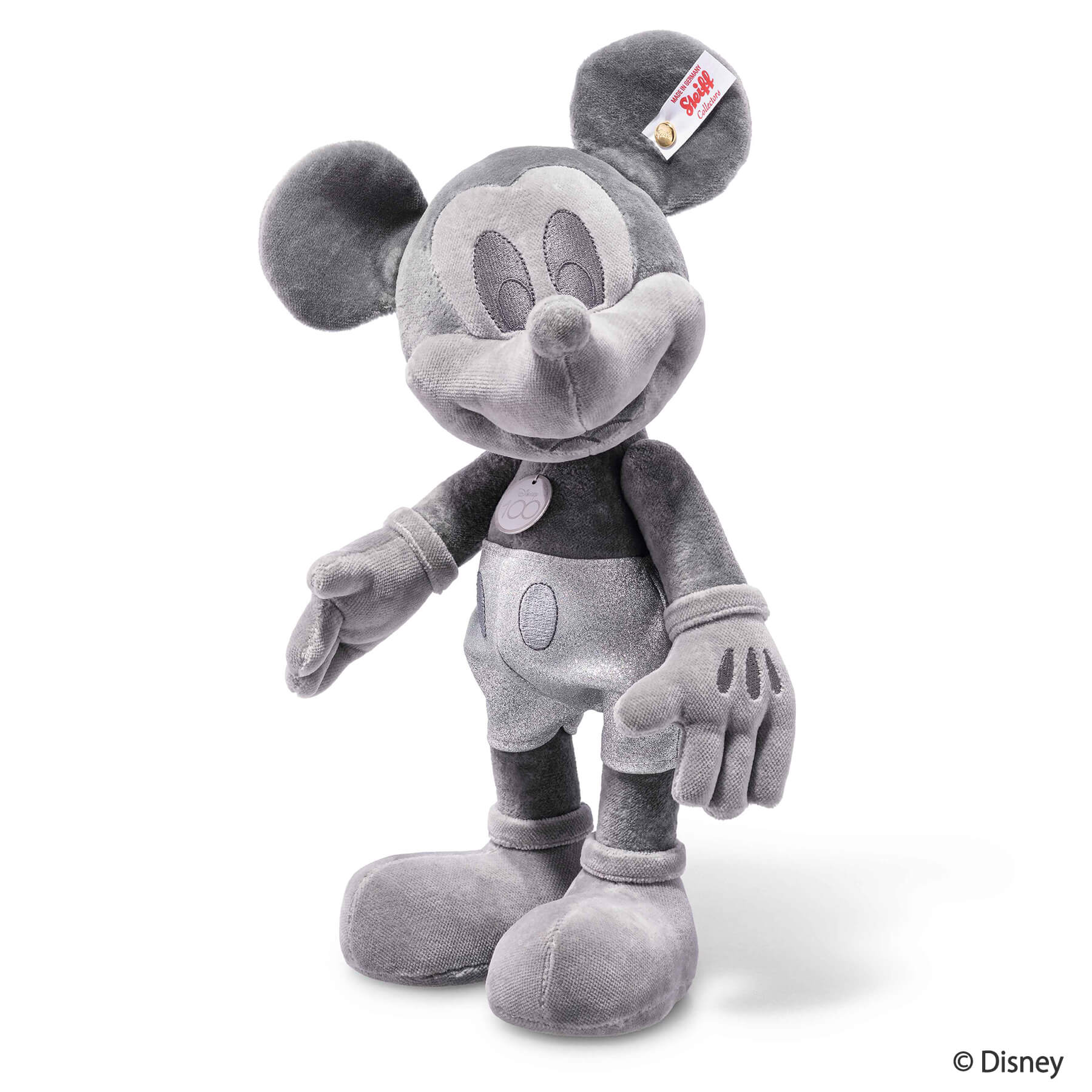 ディズニー D100 ミッキーマウス プラチナ | ドイツ最高級テディベアの