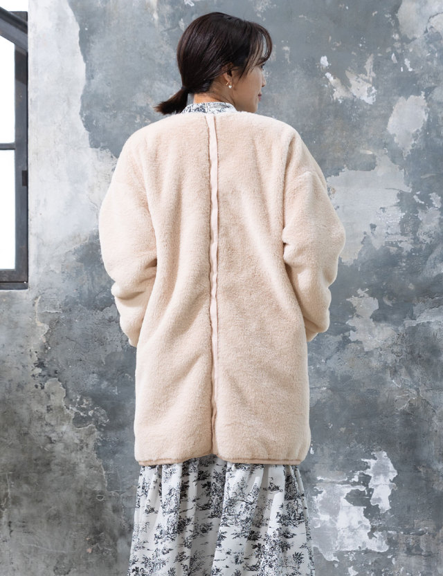 抱っこ・おんぶ対応！6wayリバーシブルファーママコート ダッカー付き