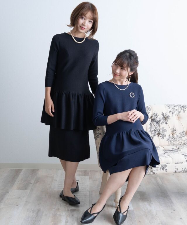 前後2WAYブラウス風ニット セットアップ | マタニティウェア・授乳服の