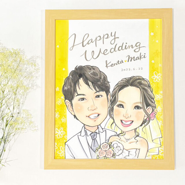 にがおえ＋ 上羽京 ウェルカムボード F6サイズ 【送料無料】