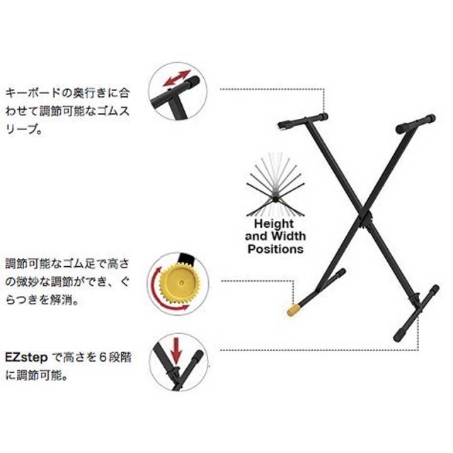Hercules/KS100B 【キーボードスタンド】【ハーキュレス】