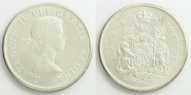 カナダ 銀貨セット 1964 カナダ 銀貨セット 1964 1964 CANADIAN 6-COIN