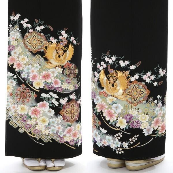 金刺繍の鳳凰が人―を祝福する―徳川の美―｜着物レンタルマイセレクト