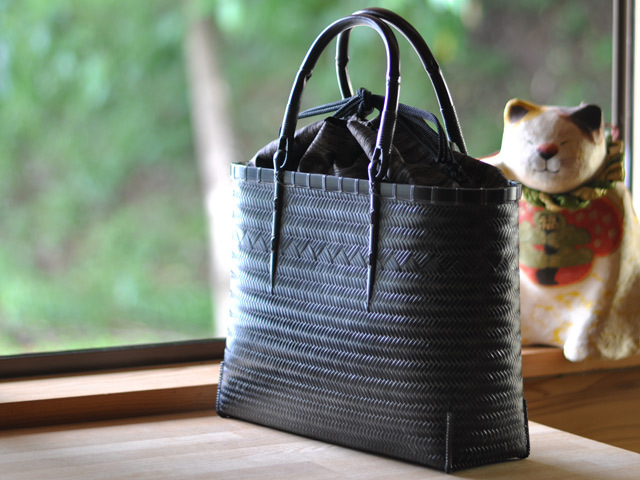 網代バッグ2L 模様入り/竹バッグ/女性/竹かご/国産/日本製 通販【竹