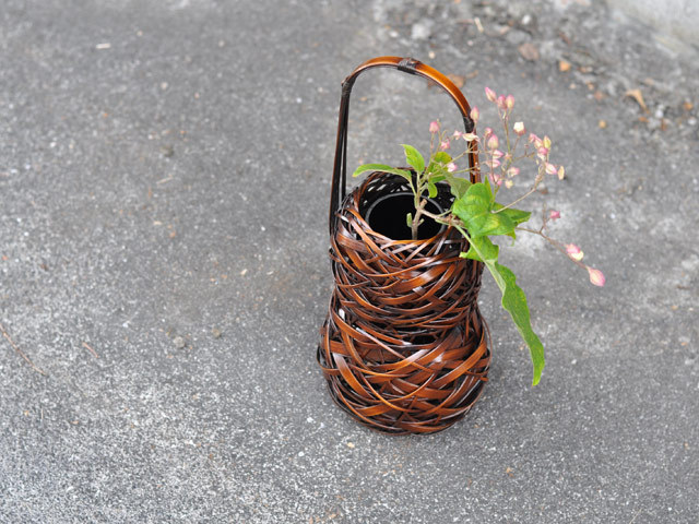 花籠 瓢箪/インテリア/花入れ/華道具/花器/竹/国産/日本製 竹かご通販