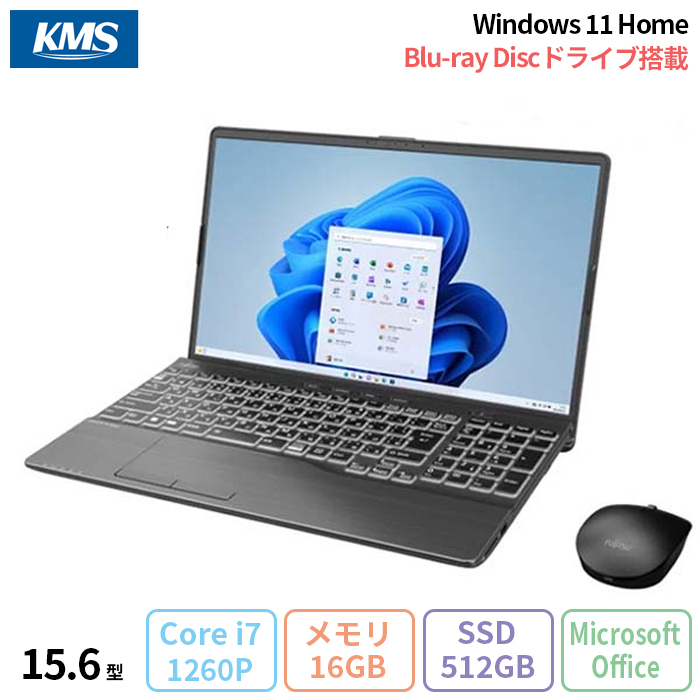 Windowsノート本体 Fujitsu LIFE BOOK MH75/H1 512B 16GB 1072 Windows