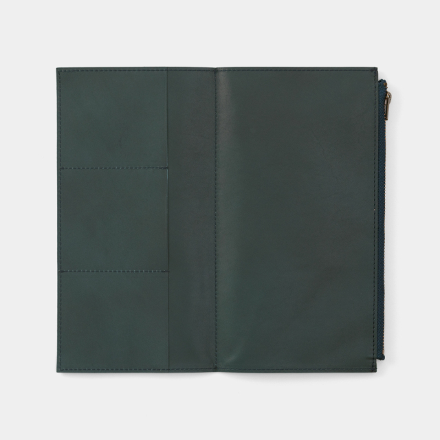 TF トラベラーズノート レザージッパーケース ブルー (07100681)