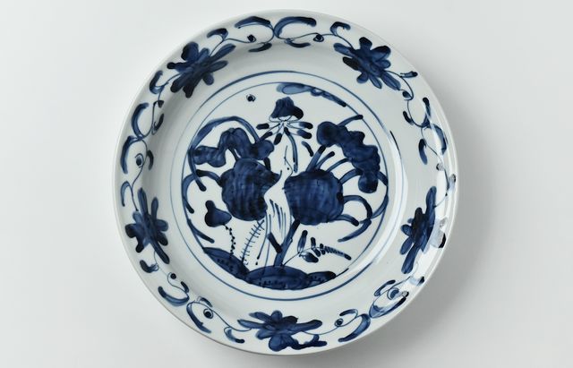 北野敏一（犀ノ音窯） 蓮鷺文大皿 ｜ 暮らしのうつわ花田 和食器 通販