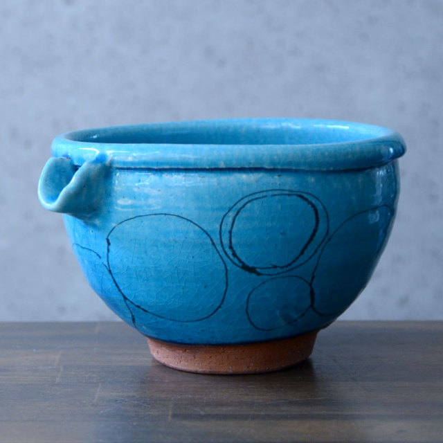 和食器 トルコブルー片口鉢02 作家「荒木義隆」