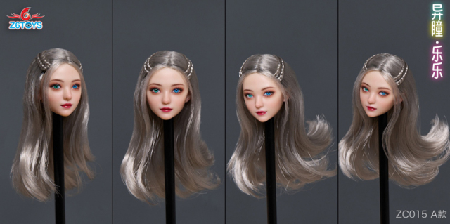 Z6TOYS】ZC015 A/B/C/D/E/F/G 1/6 Movable Eye Beauty Headsculpt 楽楽