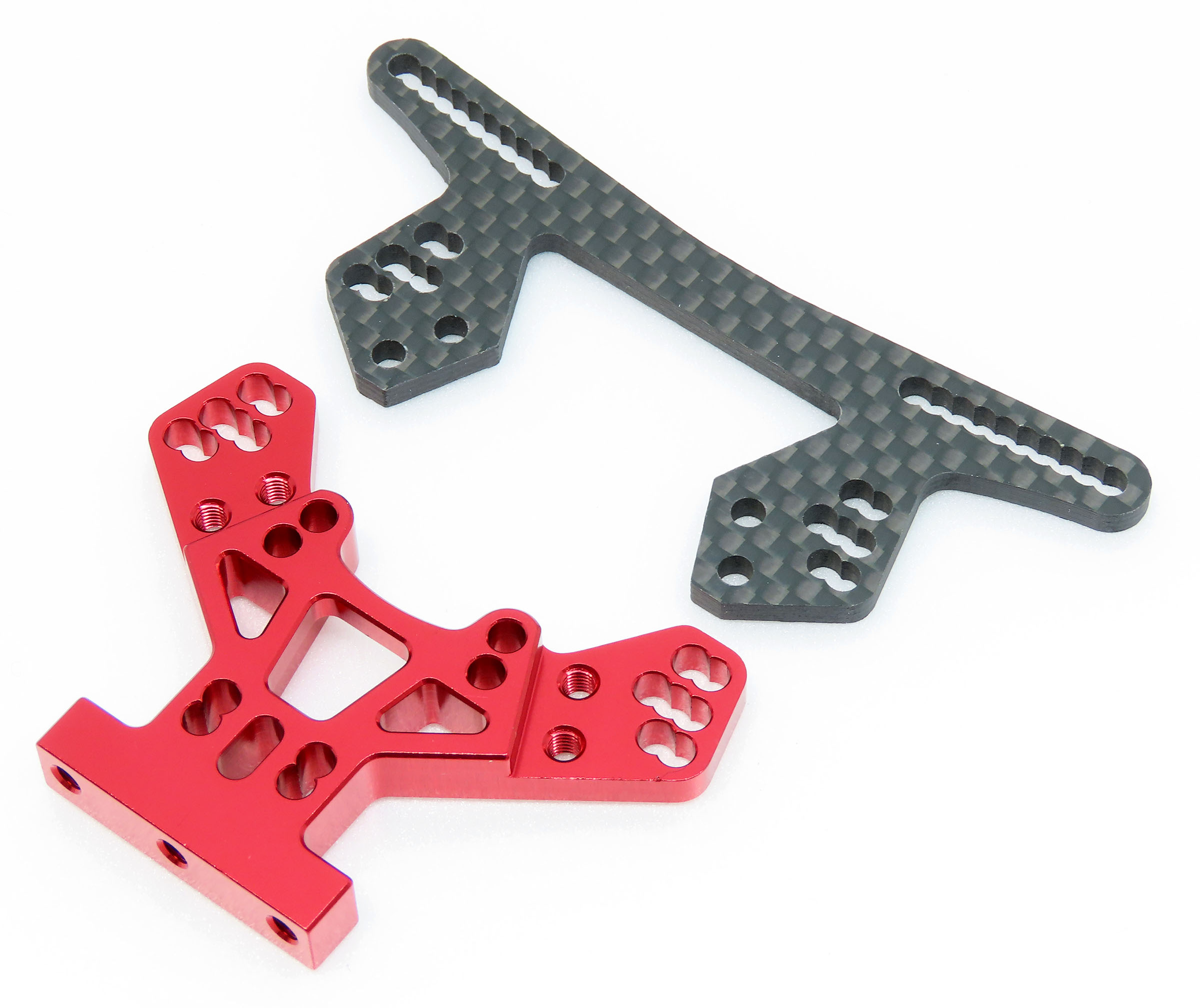 フロントショックタワー＆バルクヘッド(FR-D V6/red) WRAP-UP NEXT