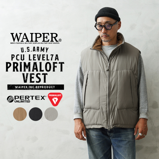 WAIPER.inc 米軍 PCU LEVEL7A PRIMALOFT ベスト PERTEX UNLIMITED