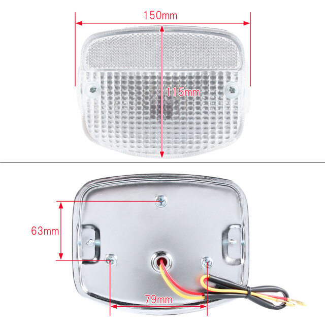 テールライトASSY】カワサキ 純正タイプ Z400FX Z250FT Z400J Z500