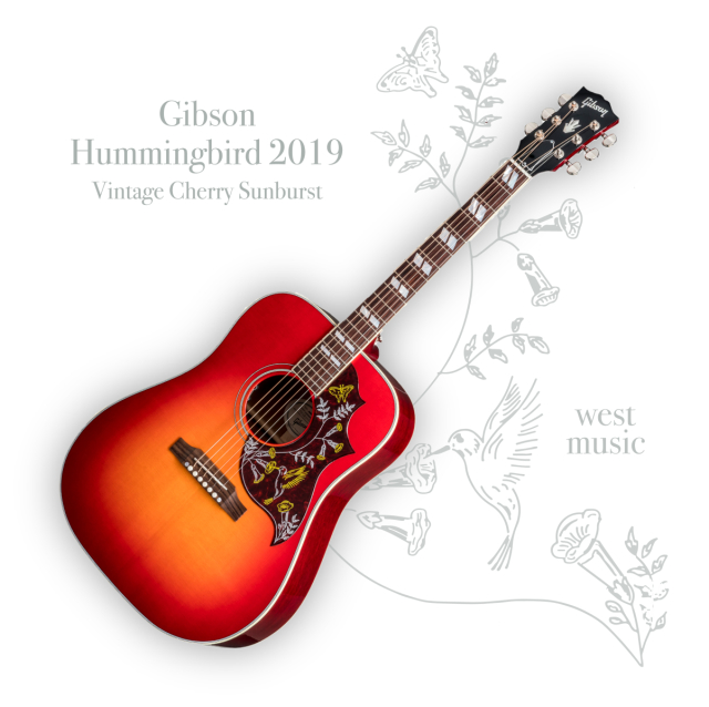 送料無料】Gibson Hummingbird 2019 VS (Vintage Cherry Sunburst