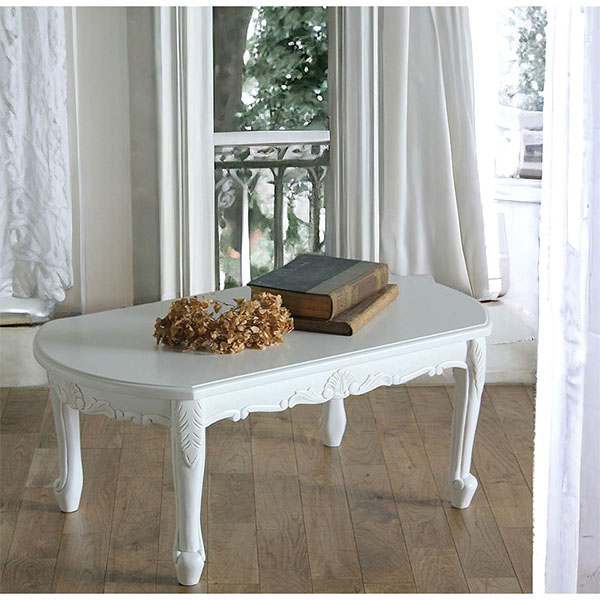 姫系家具 ヴィオレッタ・センターテーブル 幅80cm｜Y-KAGU(輸入家具屋