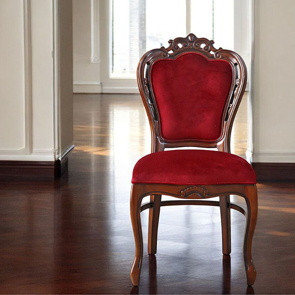 マリナカッシーリ 猫脚 ダイニングチェア (ベロアレッド)｜Y-KAGU(輸入