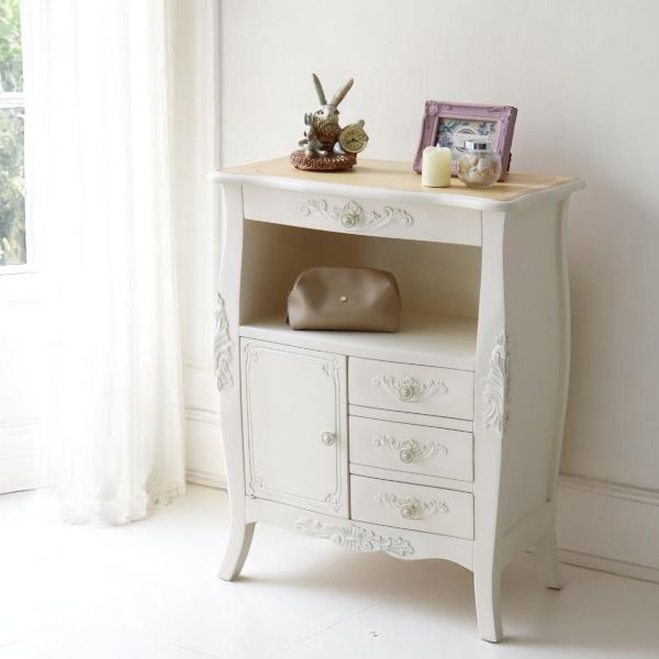 ヨーロピアンクラシック オープンキャビネット （アイボリー） 幅55cm