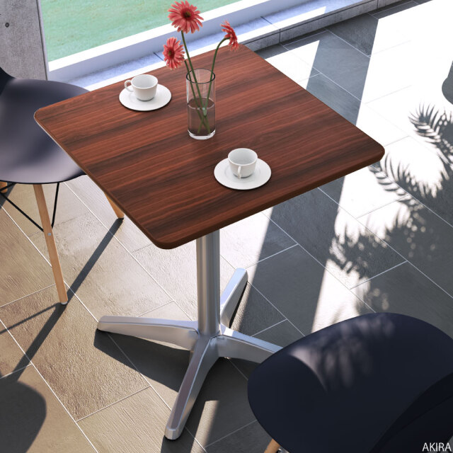 カフェテーブル 四角 ダイニングテーブル おしゃれ 幅60×高さ72cm