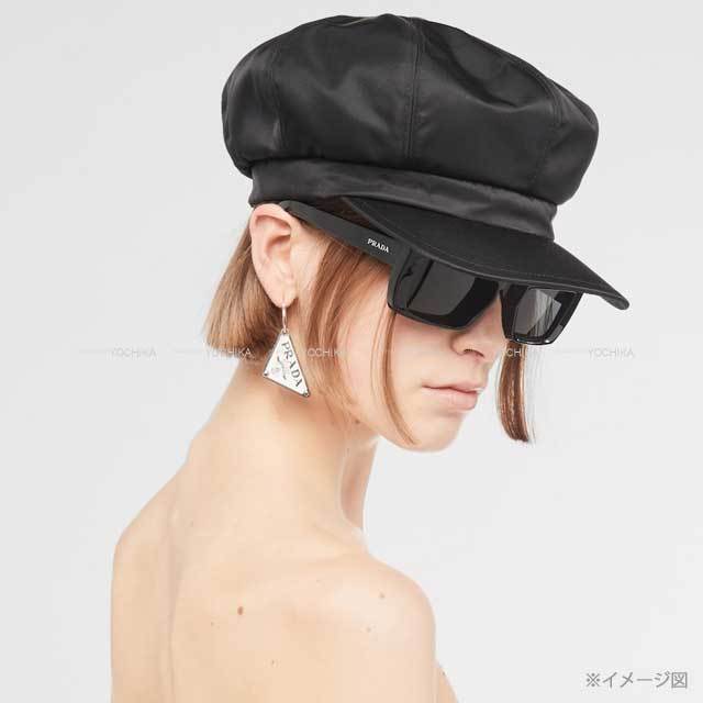 PRADA プラダ キャップ Re-Nylon キャスケット 帽子 #L 黒 (ブラック