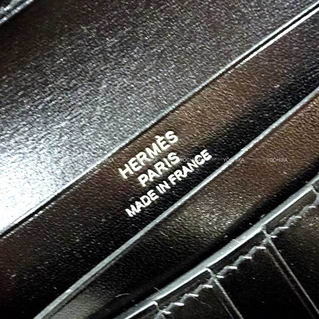 HERMES エルメス 二つ折り財布 ベアンコンパクト ソーブラック