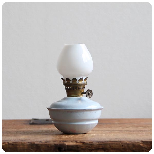 イギリス アンティーク ケリーランプ/オイルランプ/ミルクガラス/照明