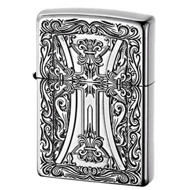 Zippo ジッポー クロス 十字架 Cross アラベスク 唐草 クラッシック