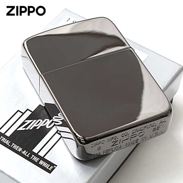 Zippo ジッポー 1941レプリカ マリア 聖母 ブラックニッケル 金サシ