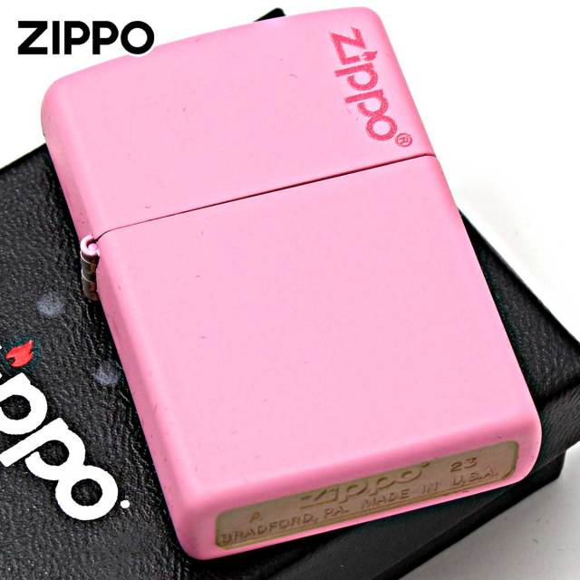 Zippo ジッポー ピンク マット ジッポ ロゴ Pink Matte Zippo Logo