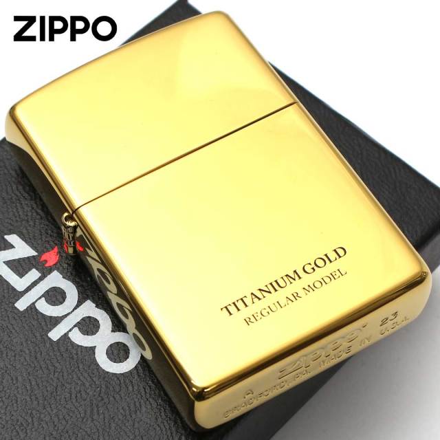 Zippo ジッポー レギュラー チタニューム ゴールド ポリッシュ 鏡面
