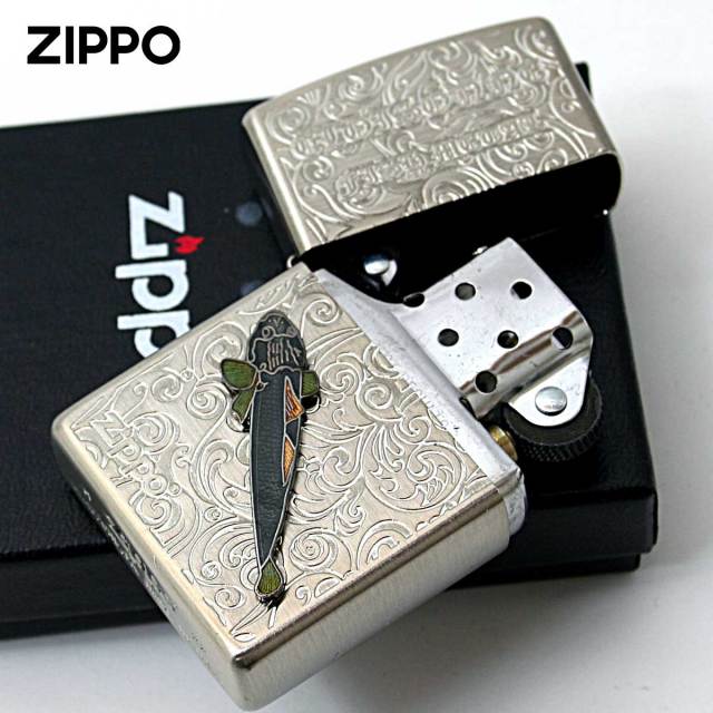 Zippo ジッポー マゴチ ヴィンテージ 七宝メタル 海水魚 Vintage