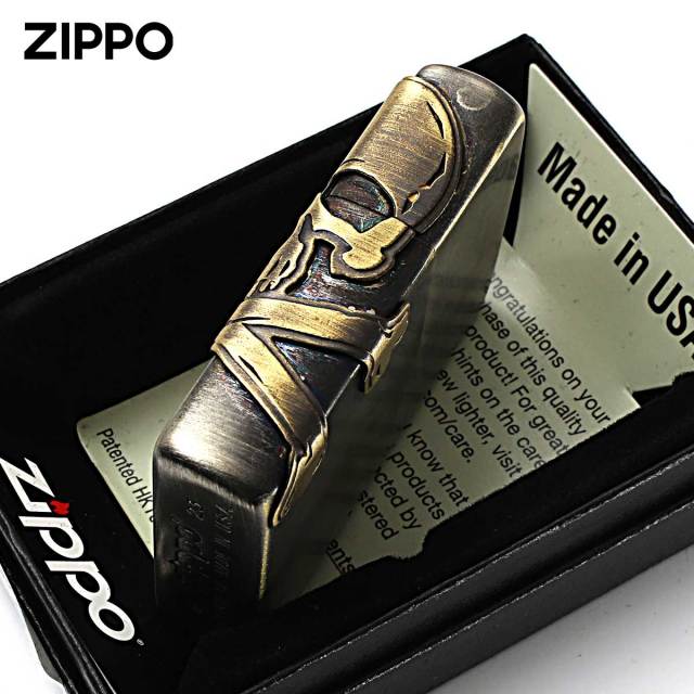 Zippo ジッポー スカル ドクロ 骸骨 アンティークスカル ニッケル古美