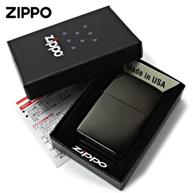 Zippo ジッポー 無地 漆黒 ブラックエボニー High Polish Black Ebony