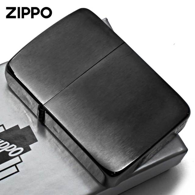 Zippo ジッポー 1941レプリカ 無地 ブラックアイス Black Ice つや消し