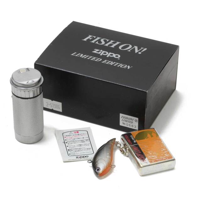 絶版/ヴィンテージ Zippo ジッポー 中古 1997年製造FISH ON! LIMITED A