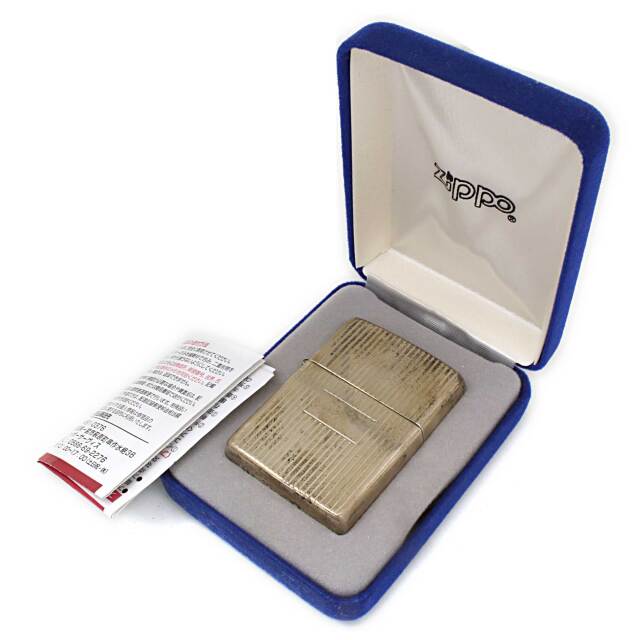 絶版/ヴィンテージ Zippo ジッポー 中古 1999年製造純銀 スターリング