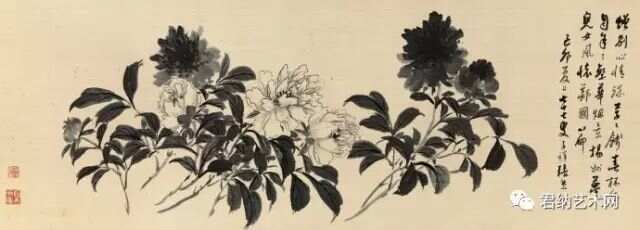 南宋時代古掛け軸「王成喜作 花図 絹本」古美術古董品 AK2151A12-3 清