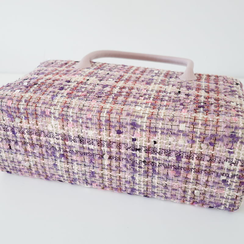 利休バッグ/pink fancy tweed/ R_1157 | Day After Day