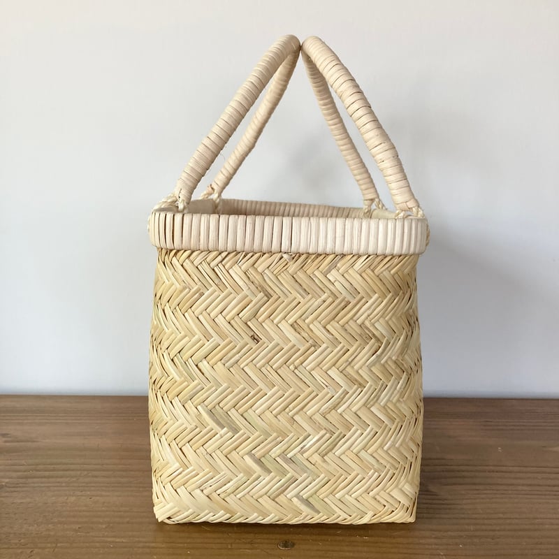 スズ竹 すず竹 手提げかご 市場かご -7／岩手県一戸 鳥越竹細工