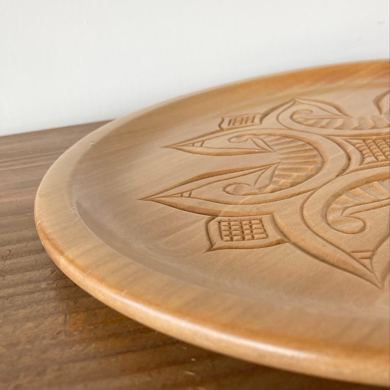 アイヌ文様 木彫り盆 イタ 木製トレイ 北海道 | MILMOUNTAIN STORE