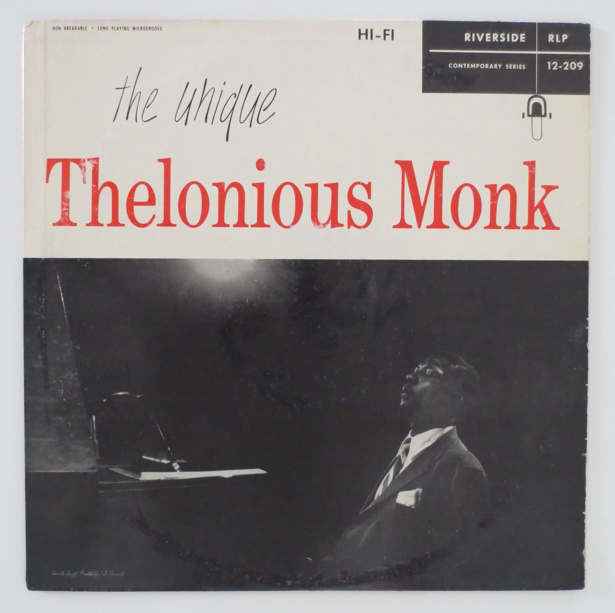 Thelonious Monk ‎– The Unique Thelonious Monk（R