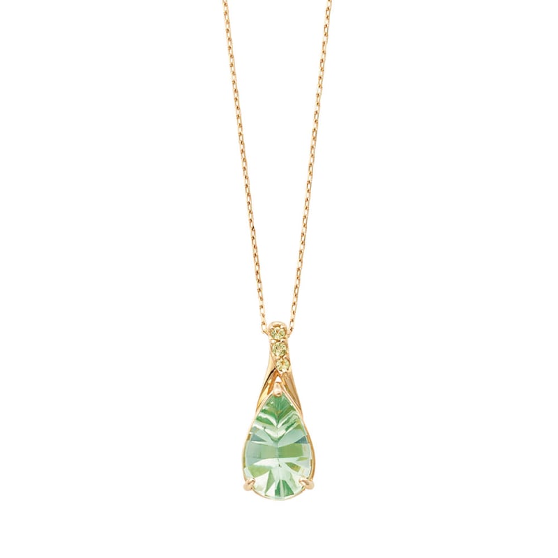 K10YG グリーンクォーツ / ペリドット ネックレス 102008060032 | VER