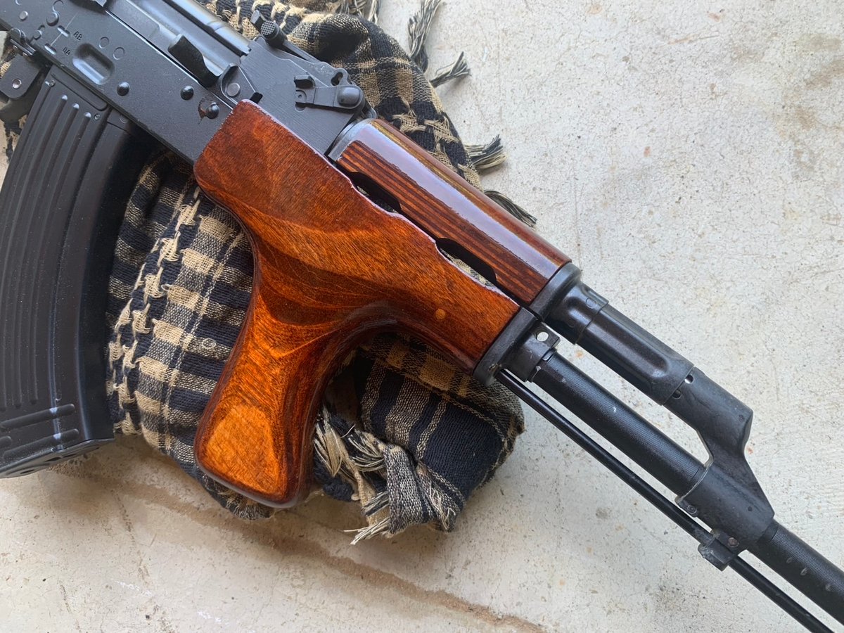 受注 東京マルイ GBB AKM用AIMSタイプウッドハンドガード製作 | aohate