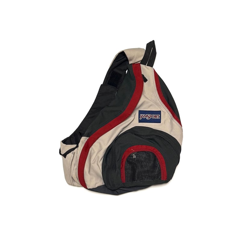 USED】90's-00's JANSPORT Sling backpack Gray×Re