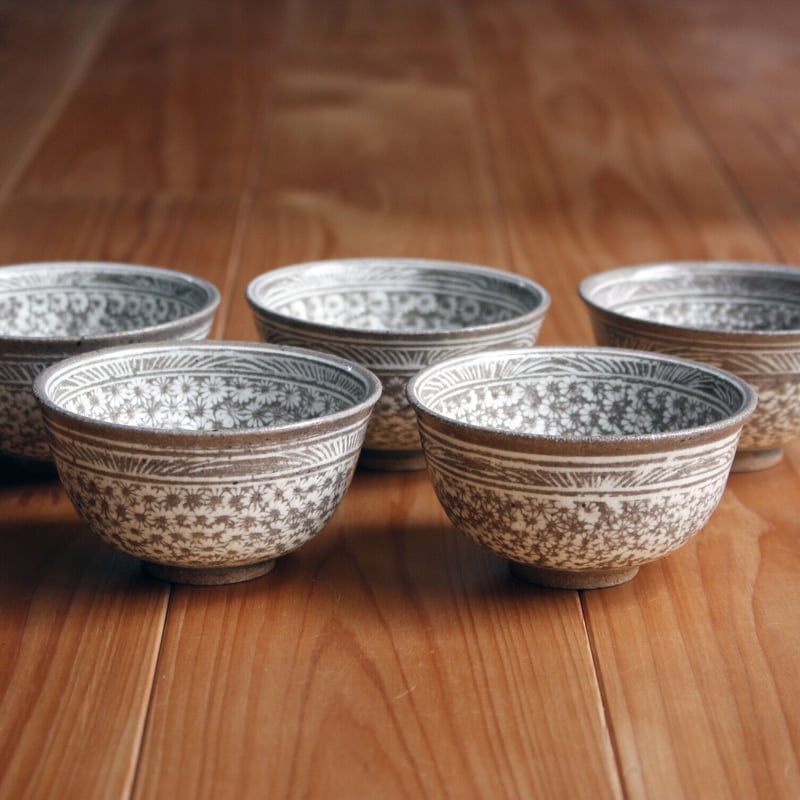 中里太郎右衛門窯 唐津三島湯呑 (B-39) | 中里太郎右衛門窯【公式通販