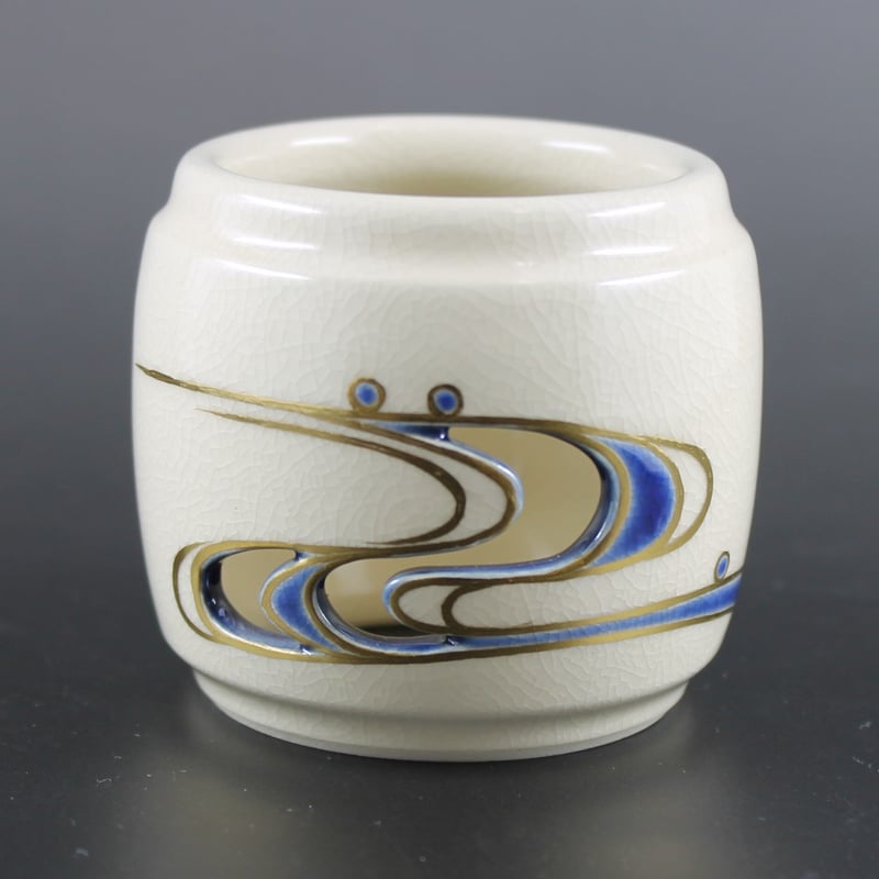 真葛香斎 蓋置水紋【茶道具／蓋置／共箱】 | 龍門堂