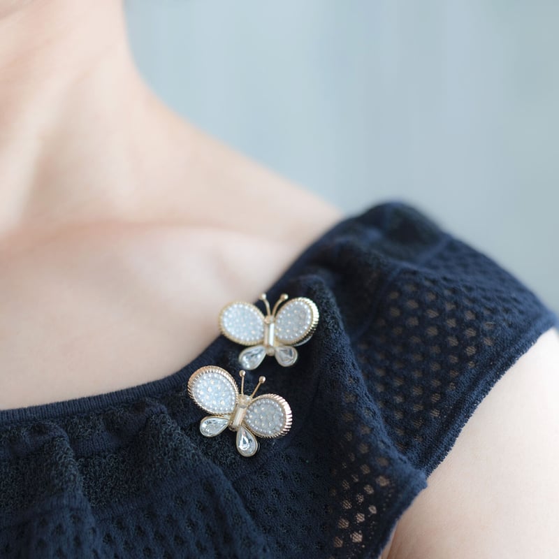 オーダー』バタフライブローチ 2個セット | pois de senteur STORE