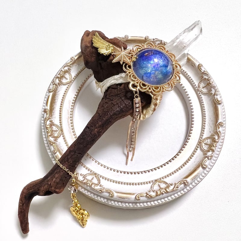 願いを叶える魔法のアイテム！】オルゴナイトと水晶の魔法の杖