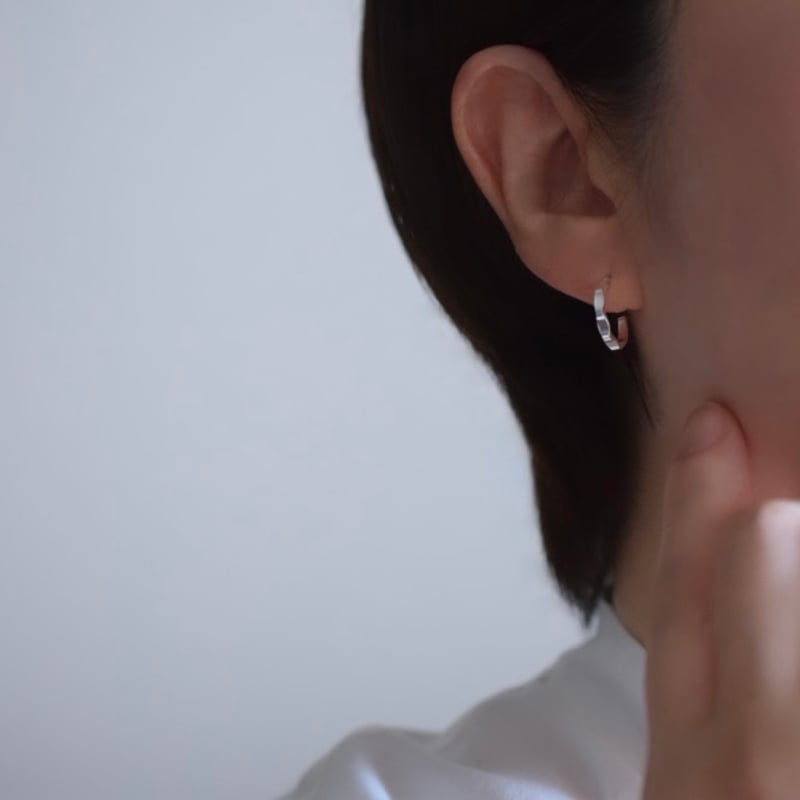 silver925】なみなみハーフフープピアス | ALLEGROA